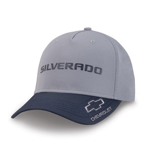 Chevrolet Silverado microfiber Gray Logo Cap
