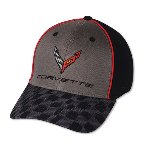 CORVETTE CARBON FLASH CHECKERED CAP