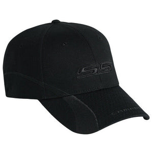 MEN'S SS CAMARO HAT/CAP BLACK GHOST CAMARO CAP WITH EMBROIDERED SS FS NEW RACING