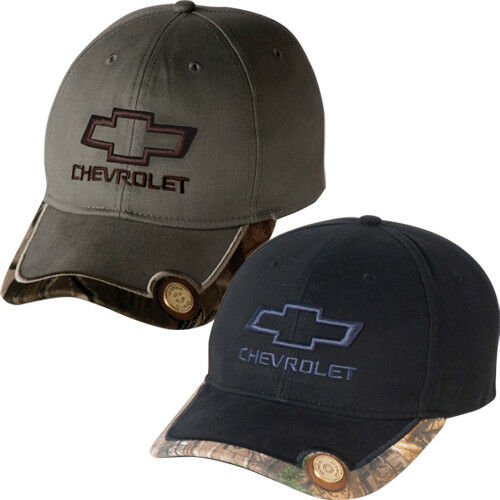 3-D BOWTIE HUNTER SHELL CAP CHEVROLET TRUCK HUNTING HAT SILVERADO BLACK TAN CAMO