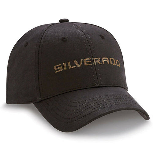 Silverado Chevy Truck Logo Black Washed Twill/ Cap New Chevrolet Hat