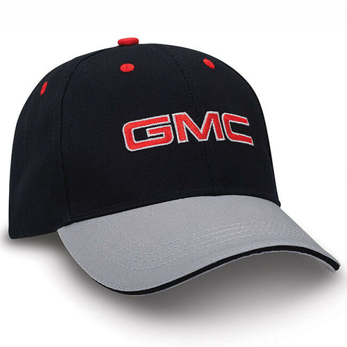 GMC Truck Logo Two - Tone Value Cap Grey Silver Black New Baseball Hat