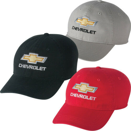 Chevrolet Chevy Gold Bowtie Hat Cap wih Emblem Decal