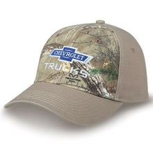Load image into Gallery viewer, CHEVY Realtree AP* Camo Tan Cap Hat Silverado Trucks! Hunting Cap Centennial