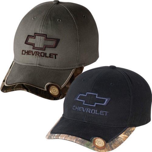 3-D BOWTIE HUNTER SHELL CAP CHEVROLET TRUCK HUNTING HAT SILVERADO BLACK TAN CAMO