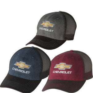 Chevrolet Chevy Gold Bowtie Hat Cap GOLD BOWTIE DIRTY WASH WASHED NEW