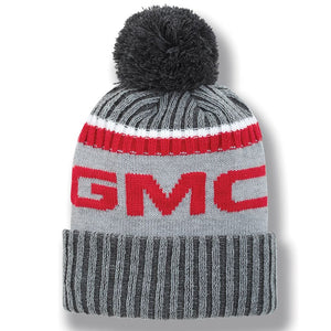 NEW GMC TRUCK LOGO POM KNIT BEANIE HAT