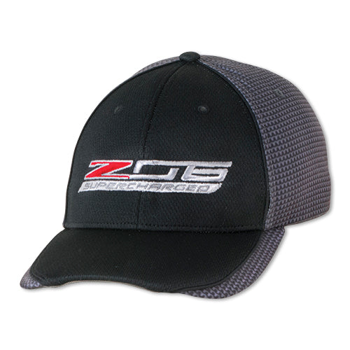 C7 Z06 Corvette Supercharged Black Carbon Fiber Hat Chevy Chevrolet Racing