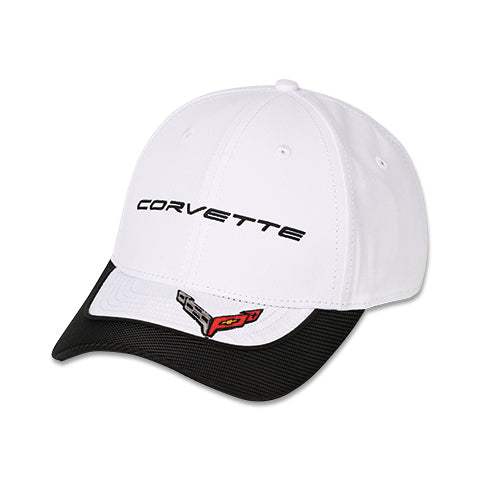 2020 CORVETTE ACCENT BILL CAP WHITE